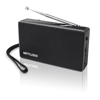 Muse M-030R Musta, 2-kaistainen kannettava radio