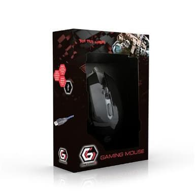 Gembird Gaming -hiiri, musta/punainen, MUSG-001-G, USB