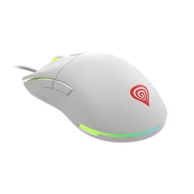 Genesis Ultrakevyt pelihiiri Krypton 750 langallinen, 8000 DPI, USB 2.0, valkoinen