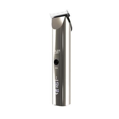Adler Hair Clipper AD 2834 johdoton tai johdollinen, pituusaskelmien lukumäärä 4, hopea/musta