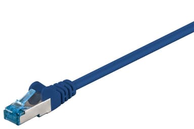 Goobay CAT 6A patch-kaapeli, S/FTP (PiMF), sininen