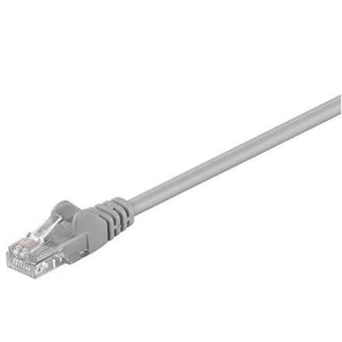 Goobay CAT 5e -kaapeli, U/UTP RJ45 -uros (8P8C), RJ45 -uros (8P8C), 10 m, harmaa