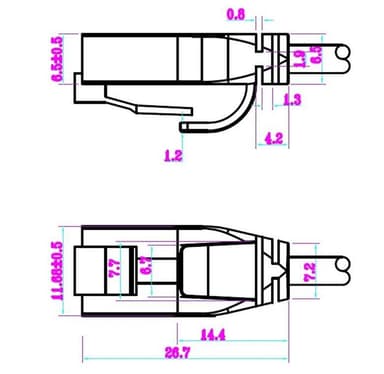 CAT 6 ohut patch-kaapeli U/UTP, harmaa