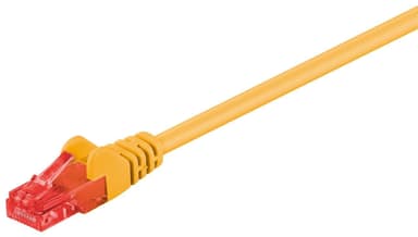 CAT 6 patch-kaapeli, U/UTP, keltainen