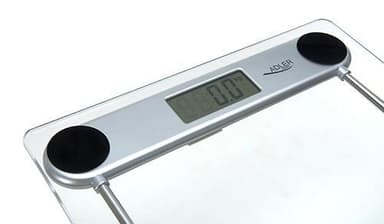Vaaka Adler Enimmäispaino (kapasiteetti) 150 kg, Tarkkuus 100 g, 1 käyttäjä, Lasi