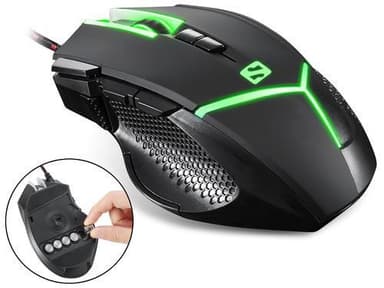 Destroyer FlexWeight Gaming Mouse, musta