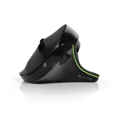 PORT CONNECT Oikeakätinen ladattava ergonominen hiiri 2 vuotta, musta, langaton