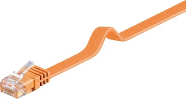 Goobay CAT 6 Flat-patch-kaapeli, U/UTP, oranssi
