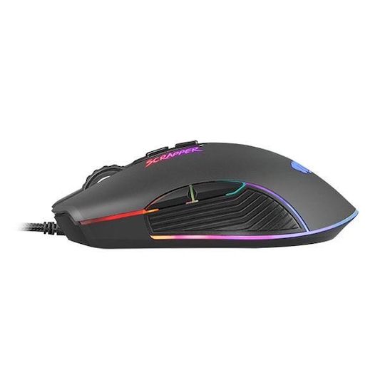 Fury Gaming Mouse Fury Scrapper Wired, 500-6400 DPI, musta