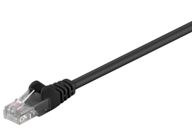 CAT 5. patch-kaapeli, U / UTP, musta