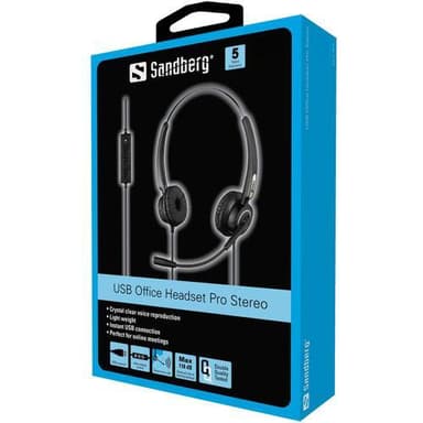 Sandberg USB Office -kuulokkeet Pro Stereo