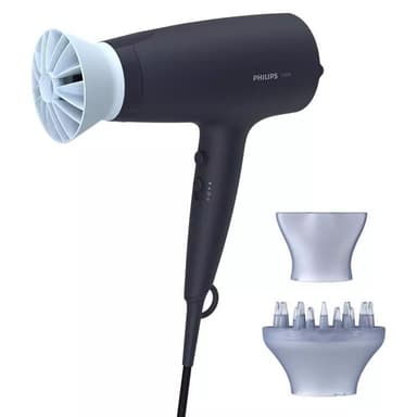 Philips Hiustenkuivaaja BHD360/20 2100 W, Lämpötila-asetusten määrä 6, Ionitoiminto, Hajotussuutin, Musta/sininen
