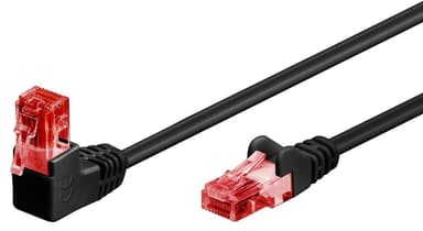 Goobay -kaapeli 51517 Cat 6, U/UTP, musta, 3 m