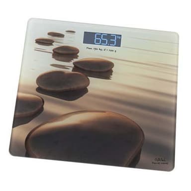 Gallet Henkilövaaka Pierres beiges GALPEP951 Enimmäispaino (kapasiteetti) 150 kg, Tarkkuus 100 g, Valokuva motiivilla