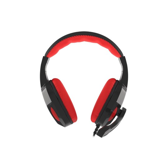 GENESIS ARGON 110 -pelikuulokkeet, kuulokkeet, langallinen, mikrofoni, musta/punainen