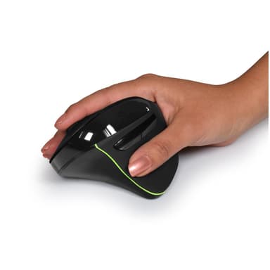 PORT CONNECT Oikeakätinen ladattava ergonominen hiiri 2 vuotta, musta, langaton