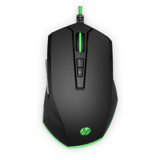 HP Pavilion Gaming Mouse 200, musta / vihreä