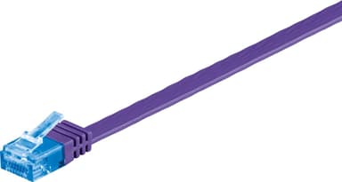 Goobay CAT 6A litteä patch-kaapeli U/UTP, violetti