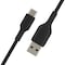 BOOST CHARGE USB-AUSB-C Cable_Braided, 1M, musta