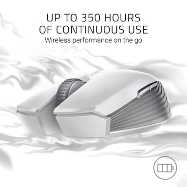 Razer Atheris Gaming Mouse, Mercury White, langaton yhteys