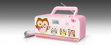 Muse M-29KP Pink/Image, 30 W, Kannettava radio CD/MP3-soitin, USB,