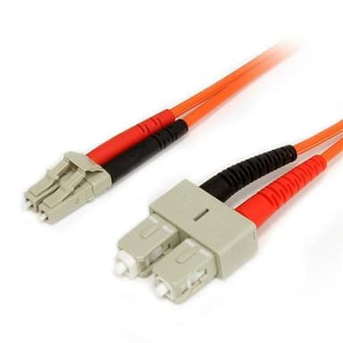 StarTech.com 2 m 62,5/125 multiläges Duplex-fiberpatchkabel LC - SC, 2 m, OM1, LC, SC
