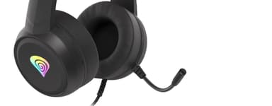 Genesis Gaming Headset Neon 200 Sisäänrakennettu mikrofoni, musta/punainen, langallinen