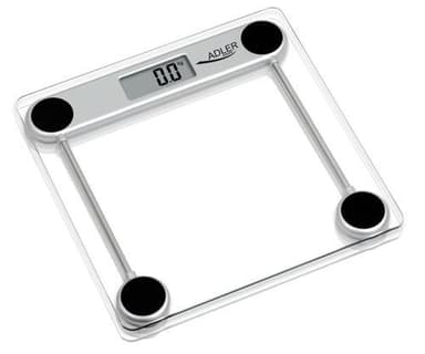 Vaaka Adler Enimmäispaino (kapasiteetti) 150 kg, Tarkkuus 100 g, 1 käyttäjä, Lasi