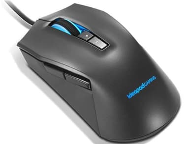 Lenovo IdeaPad Gaming M100 RGB -pelihiiri, musta, ergonominen  2 vyöhykkeen RGB  7 värin kiertävä taustavalo  Raportointinopeus 1000 rps, langallinen USB 2.0: n kautta