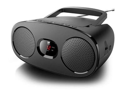 New-One RD306 musta, kannettava radio-CD-soitin,