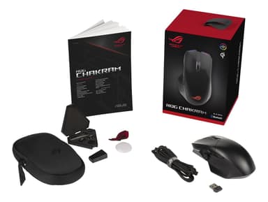 ASUS ROG Chakram, ergonominen RGB optinen Qi -pelihiiri irreless