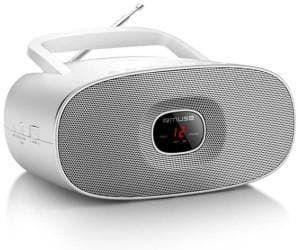 Muse MD-202RDW valkoinen, kannettava radio-CD-soitin,