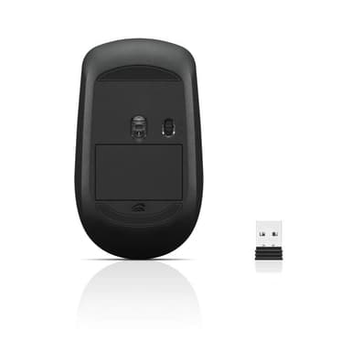 Langaton Lenovo 400 -hiiri, 2,4 GHz: n langaton Nano -USB: n kautta, musta