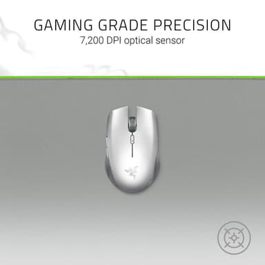 Razer Atheris Gaming Mouse, Mercury White, langaton yhteys