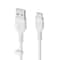 BOOST CHARGE USB-A to USB-C Silicon 3m, valkoinen