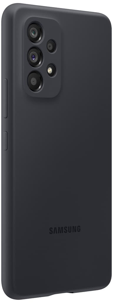 Samsung Galaxy A53 silikoninen suojakuori (musta)