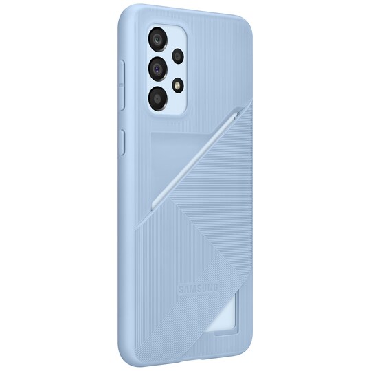 Samsung Galaxy A33 suojakuori korttitaskulla (sininen)