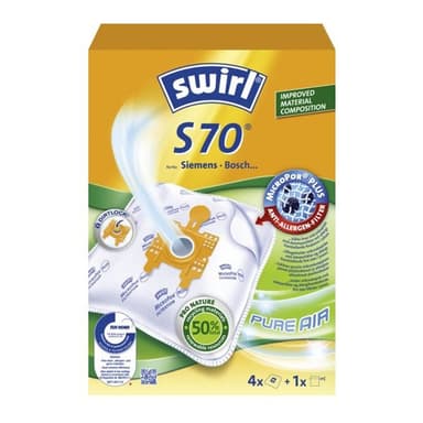 Swirl S70 Pölypussi 4-pakkaus + suodatin 6765964