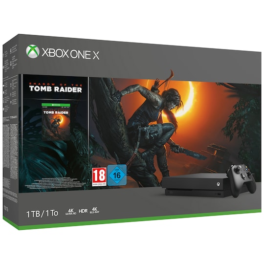Xbox One X 1 TB + Shadow of the Tomb Raider