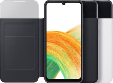 Samsung Galaxy A33 Smart S View lompakkokotelo (valkoinen)