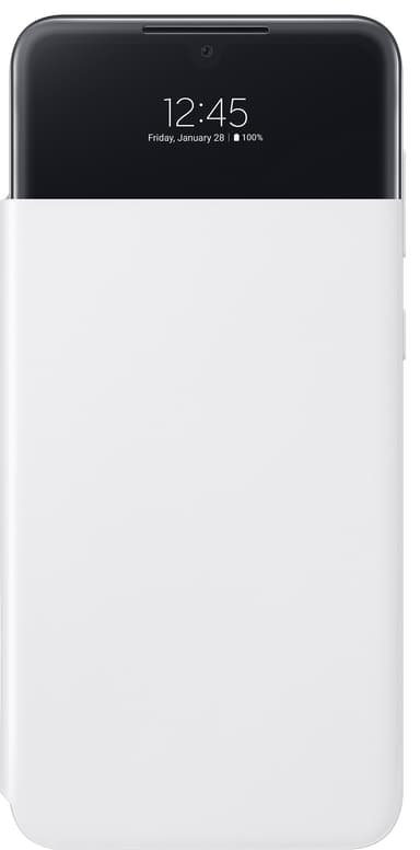 Samsung Galaxy A33 Smart S View lompakkokotelo (valkoinen)