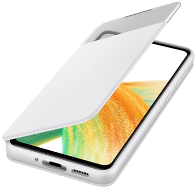 Samsung Galaxy A33 Smart S View lompakkokotelo (valkoinen)