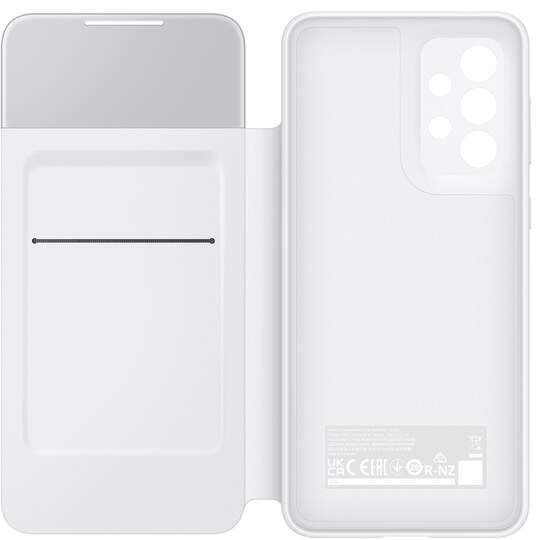 Samsung Galaxy A33 Smart S View lompakkokotelo (valkoinen)