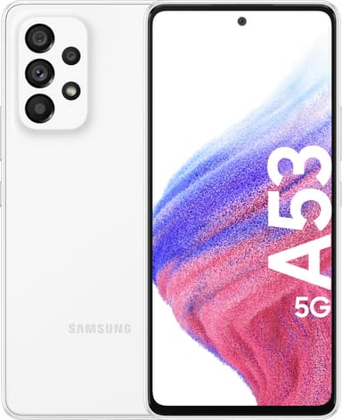 Samsung Galaxy A53 5G älypuhelin 6/128 GB (valkoinen)