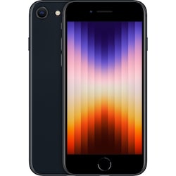 iPhone SE Gen. 3 älypuhelin 64 GB (keskiyö)