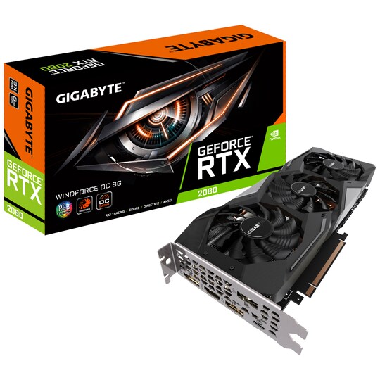 Gigabyte GeForce RTX 2080 WindForce 3 OC näytönohjain