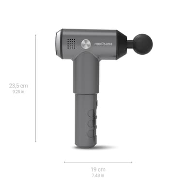 Medisana Massage Gun Pro MG 500 Tehotasot 3, harmaa
