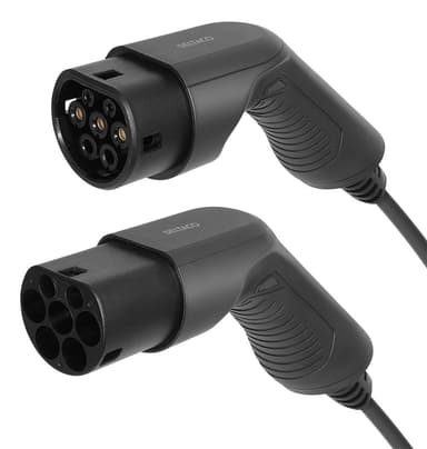 DELTACO e -Charge, kaapelityyppi 2 - tyyppi 2, 1 vaihe, 16A, 10M