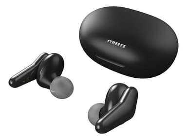 True Wireless Stereo inear dual earbuds charge case black