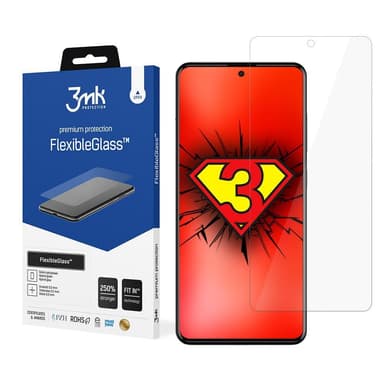 3MK FlexibleGlass for Samsung Galaxy A52 4G/5G A52s 5G Hybridilasi, Läpinäkyvä